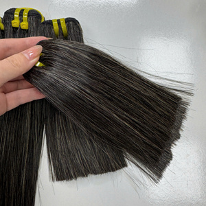 Poivre et sel Cheveux Os Texture Droite Vietnamien Humain Couleur Naturelle Prix Usine Extensions de Cheveux - Product Image 6