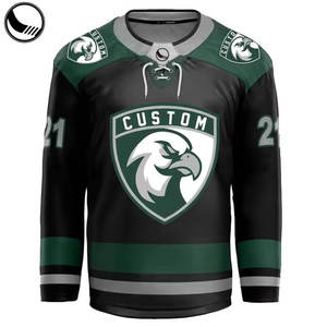 Wholesale New Design Hockey Jersey Quick Dry Custom Embroidered Logo Custom Printing Sportswear Ice Hockey with Custom Logo - Product Image 1