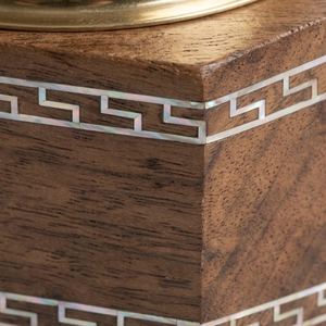 Olla Moderna Árabe de Acero Inoxidable con Tapa de Acero Pulido, Incrustaciones Geométricas, Cazuela Premium con Interior Antiadherente, para Ramadán - Product Image 2