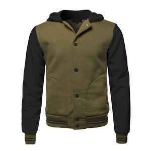 Chaquetas Universitarias Personalizadas para Hombre, Chaqueta Varsity al por Mayor, Chaqueta Letterman Lisa con Logotipo Personalizado para Hombre - Product Image 4