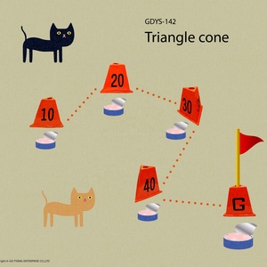 GD-ตัวเลขและตัวอักษรกรวยสำหรับการฝึกอบรมเด็ก13 "H * 14" W, 11ชิ้นกรวยอุปกรณ์กีฬาการฝึกอบรม - Product Image 1