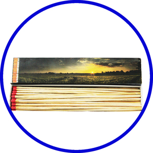Premium BBQ96 Durable Eco-Friendly Water Resistant <b>Matches</b> <b>Box</b> 110x65x20 50 Sticks Customized Color Logo Printing Lighting - Product Image 6