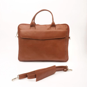 Sac pour ordinateur portable en cuir de haute qualité unisexe avec personnalisation 2025 – Vente en gros de sacs pour ordinateur portable 100 % cuir véritable - Product Image 1