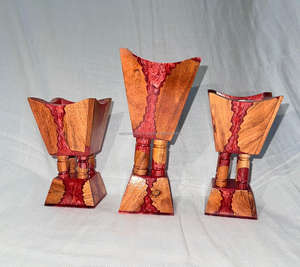 ที่ใส่เทียนไม้และเรซิ่นคุณภาพพรีเมียม ราคาประหยัด ตกแต่งโต๊ะอย่างมีสไตล์ ให้แสงเทียนอ่อนโยนอบอุ่น โดย AALIYAN IMPEX - Product Image 2