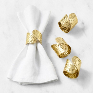 Luxury Modern Brass Lattice Napkin Ring with Eco-Friendly Design Customizable Width & Shape for Wedding <b>Table</b> Decoration - Product Image 4