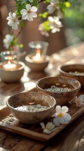 Ensemble de bols chantants en laiton pur pour la méditation sonore, offrant des tons vibratoires profonds, parfaits pour l'équilibrage des chakras et le yoga - Product Image 4