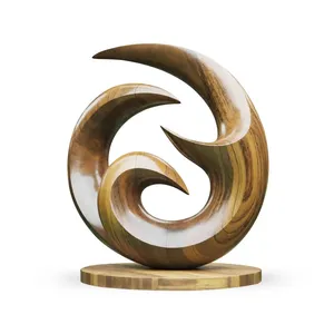 Escultura Moderna de Aluminio Hecha a Mano para Decoración Contemporánea del Hogar, Ideal como Adorno de Mesa y Toque Artístico - Product Image 3