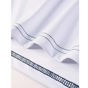 เสื้อยืดผู้ชายลายกราฟิกบล็อกสี แขนสั้น คอกลม สไตล์ลำลอง สำหรับฤดูร้อน สตรีทแวร์ - Product Image 5