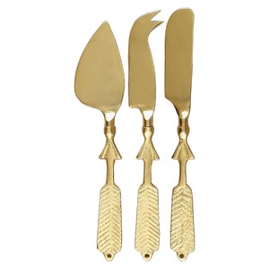 Un ensemble de couteaux à fromage en métal élégant et impressionnant, idéal pour une réception élégante, avec une structure métallique durable assurant une utilisation longue durée. - Product Image 1