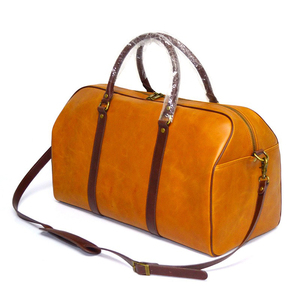 Bolsa de Viaje de Fin de Semana de Cuero de Lujo, Bolsa de Equipaje Multifuncional de Cuero Genuino en Venta con la Mejor Calidad OEM - Product Image 2