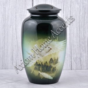 Sophisticated Aluminum Cremation Urn With Detailed Craftsmanship <b>Beautiful</b> Tribute Urn by Axiom Home Accents - Product Image 4