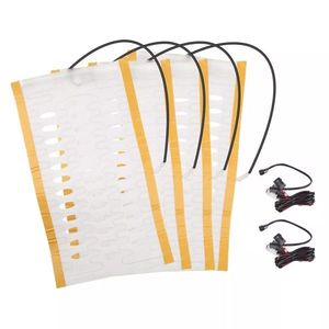 12V Universal Composite Fiber Heated Seat Heater Pad Kit Modified Car Seats with Cushion Switch - Product Image 2