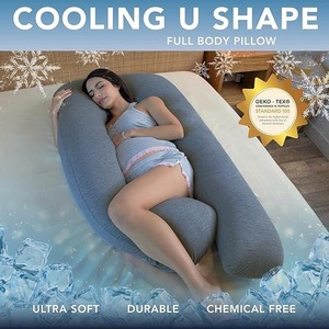 Almohada de Maternidad Multifuncional en Forma de U, de Algodón Puro, con Soporte Lumbar, para Dormir de Lado y Amamantar - Product Image 2