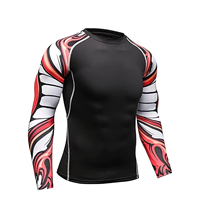 Haut de compression sportif à manches longues pour homme, coupe ajustée, séchage rapide, idéal pour la musculation et l'entraînement – Vente en gros personnalisée