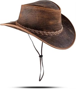 Unisex Polyester Cowboy <b>Hat</b> Brown Braided <b>Band</b> Outdoor Casual Adult Adjustable Four Seasons GENERSA SPORTS GS-CBH-ZY-0118 - Product Image 4