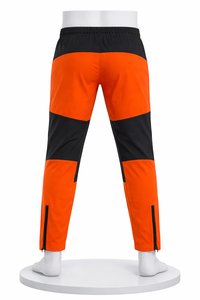 <b>Men</b>’s Orange Sports Track Pants – Quick Dry <b>Stretch</b> Joggers with Zipper Pockets, Slim Fit Training Gym Trousers Custom Logo OEM - Product Image 5
