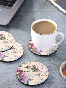 Customized Enamel Coated 4-inch Modern <b>Heat</b> Transfer Press Sublimation Shape MDF <b>Coaster</b> by blossom craft india - Product Image 5