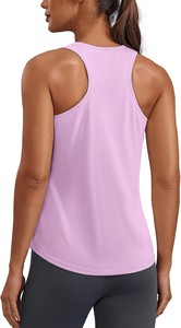 Débardeur Femme en Spandex/Polyester Sans Manches Décontracté Été Doux Confortable Respirant Extensible Écologique Séchage Rapide Nœud - Product Image 6