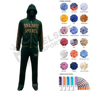 Ensemble de survêtement personnalisé pour homme avec fermeture éclair, vêtements de sport performants, légers, pour la course à pied et la remise en forme - Product Image 4