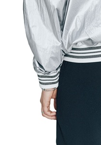 Veste coupe-vent pour homme, style bomber, col montant métallisé, imperméable - Product Image 6