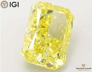Diamante Cultivado en Laboratorio CVD, Color Amarillo Intenso, Claridad VS1, 5.00 Quilates, con Certificado IGI, Corte Radiante para Joyería de Diseño - Product Image 5
