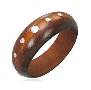 Brazaletes de Madera Elegantes e Impermeables de Primera Calidad para Mujer, Opciones Personalizables, Acabado Natural Suave, Diseñados para Uso Diario - Product Image 1