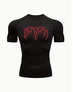 T-shirt de sport à manches courtes pour homme, doux, respirant, col rond, vêtements de sport décontractés - Product Image 1