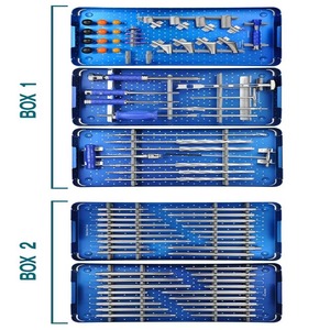 ชุดเครื่องมือผ่าตัดสะโพกแบบโมดูลาร์คุณภาพสูง เครื่องมือผ่าตัดกระดูกและข้อคุณภาพพรีเมียมสำหรับการผ่าตัดสะโพก ผลิตจากสแตนเลส ได้รับมาตรฐาน CE - Product Image 3