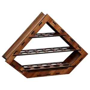 Estante Triangular de Madera para Huevos, Soporte de Almacenamiento de Huevos de Múltiples Niveles, Organizador de Cocina, Estante para Huevos Estilo Rústico - Product Image 1