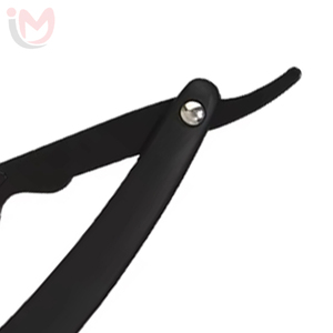 Navaja de Barbero de Doble Filo de Acero Inoxidable con Mango Plegable para Uso Corporal IMANS - Product Image 3