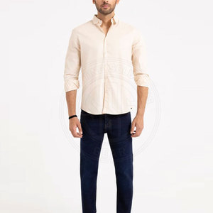 Slim Fit Button <b>Down</b> Shirt Stretch Fabric Comfortable Movement Stylish Daily Wear Option - Product Image 5