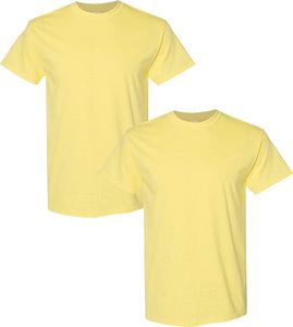 T-shirts en coton biologique 240g pour hommes, décontractés, à motif uni avec logo, design uni teint, tissu jersey - Product Image 4