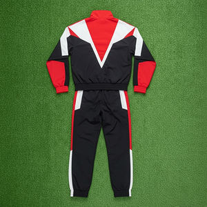 New Arrival 2026 High Quality Custom Made Autumn <b>Men's</b> 2-Piece Vintage Streetwear Solid Lightweight <b>Jacket</b> Pants Set Printed - Product Image 3