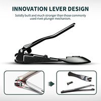 Outil de manucure multifonction en acier inoxydable à double extrémité, coupe-ongles, grattoir, lame courbée, conception durable, ouverture large pour doigts et orteils