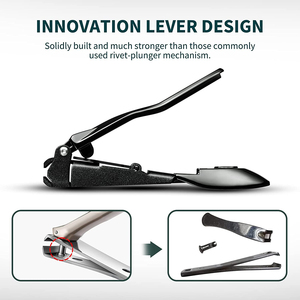เครื่องมือทำเล็บอเนกประสงค์สแตนเลสแบบสองด้าน พร้อมใบมีดโค้งและดีไซน์ทนทาน - Product Image 3