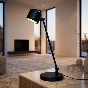 Minimalist Black Metal Desk <b>Lamp</b> E27 LED Adjustable Reading Light 3000K Warm White KTT-230906-27 ODM OEM Factory Vietnam Origin - Product Image 4