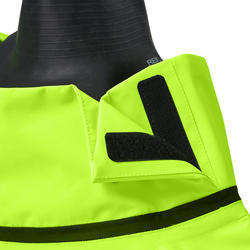 Men's <b>Black</b> Polyester Breathable Plus Size High Visibility Workwear <b>Pants</b> Neon Green Neck Panel Reflective Stripes for Outdoor - Product Image 4