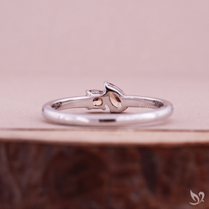 Champagne Pear and Cushion Cut Lab Diamond <b>Two</b> <b>Stone</b> <b>Ring</b> Toi et Moi Style Sterling Silver 925 Elegant Minimal Bridal <b>Ring</b> - Product Image 2