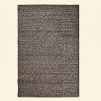 Tapis DECORDEC gris foncé en laine tuftée à la main, écologique, antidérapant, texture abstraite moderne pour chambre, salon et intérieurs d'hôtels