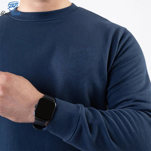 Sudadera de Cuello Redondo para Hombre, Corte Regular, Color Sólido, Tejido de Algodón, Estilo Casual para Otoño, Servicios OEM - Product Image 2