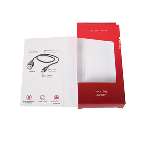 Boîte en carton recyclable laminée mate pour l'emballage de câbles et d'électronique grand public - Product Image 4