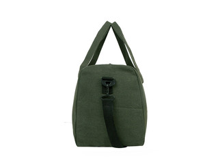 Bolsa de Lona Verde con Cierre de Cremallera, Bolsa de Viaje Informal, Diseño Resistente - Product Image 4
