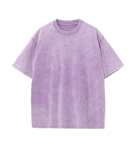 Nouveau design, logo personnalisé, t-shirt pour homme, effet délavé, vente en gros, coupe classique, tissu en toile imprimé, 100% coton, écologique, col rond - Product Image 5