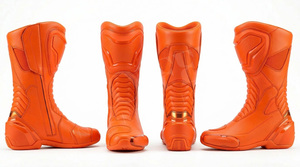 Bottes de moto de sécurité personnalisées par le fabricant, antidérapantes, respirantes, imperméables, durables, chaussures de moto de course - Product Image 4