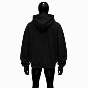 <b>Black</b> Oversized Zip Up <b>Hoodie</b> Red Graphic Print Unisex Streetwear Fashion Full <b>Zipper</b> Hooded Sweatshirt For Men Women Casual Fit - Product Image 2
