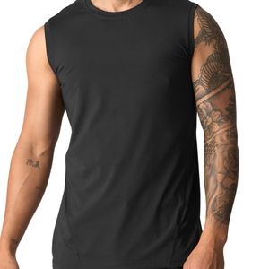 Custom Men Breathable Sleeveless Gym Shirt Wholesale OEM ODM Fitness Tank Quick Dry Athletic Workout <b>Top</b> Manufacturer - Product Image 4