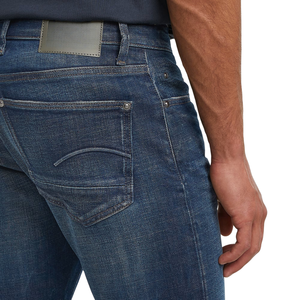 Jeans de Mezclilla Elásticos de Corte Recto y Cintura Media con Estampado 3D de Invierno, Lavado Oscuro, Panel Frontal Esculpido, Moda al por Mayor, OEM ODM - Product Image 6