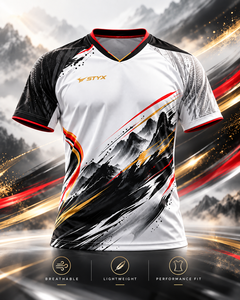 Camiseta de Tenis y Bádminton Sublimada para Hombre, Personalizada, de Poliéster, Secado Rápido, Transpirable, para Entrenamiento Deportivo, OEM, ODM, Venta al Por Mayor - Product Image 2