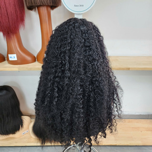 100% Vietnamese Human Hair <b>Wig</b> Burmese Curly HD Full <b>lace</b> <b>Wig</b> Double Drawn Single Donor Cap Black Women Transparent for <b>Lace</b> - Product Image 4