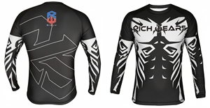 Camiseta de Compresión para Adultos, Sin Gi, para MMA y BJJ, Elástica, de Secado Rápido, 240g (84% Poliéster, 16% Elastano), Colores y Logotipo Personalizables - Product Image 4